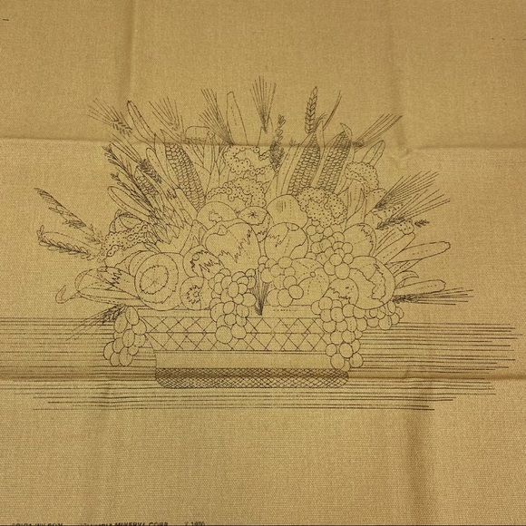 Crewel Picture Kit Harvest Basket #7272 VTG 1980 Columbia Minerva Erica Wilson - Picture 4 of 6